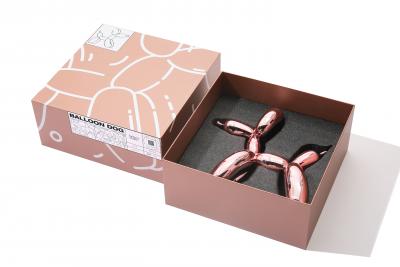 Editions Studio - Chien Ballon (Métal Or Rose) - Sculpture 2