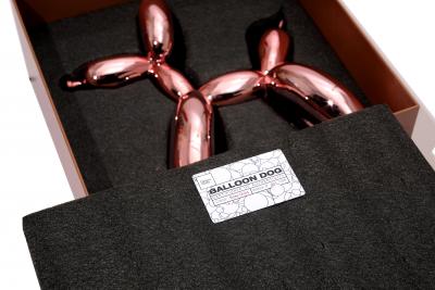 Editions Studio - Chien Ballon (Métal Or Rose) - Sculpture 2