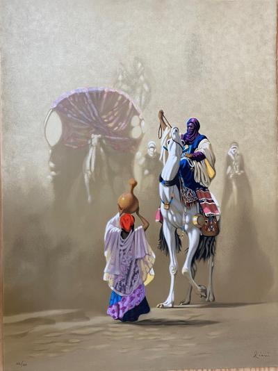 Hocine Ziani - Offrande - Lithographie originale 2