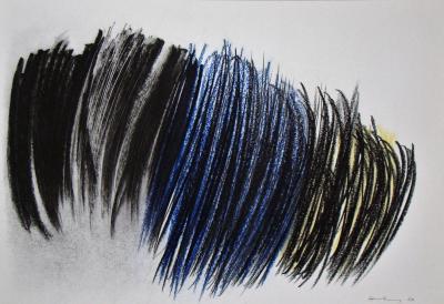 Hans HARTUNG (d’après) - Pastel P.1960-116, 1961 - Lithographie offset signée 2