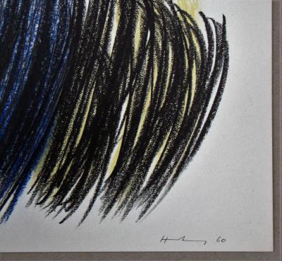 Hans HARTUNG (d’après) - Pastel P.1960-116, 1961 - Lithographie offset signée 2