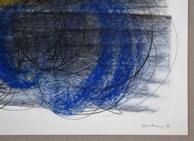 Hans HARTUNG (d’après) - Pastel P.1958-91, 1961 - Lithographie offset signée 2