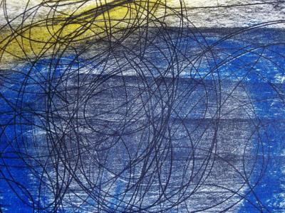 Hans HARTUNG (d’après) - Pastel P.1958-91, 1961 - Lithographie offset signée 2