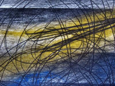 Hans HARTUNG (d’après) - Pastel P.1958-91, 1961 - Lithographie offset signée 2