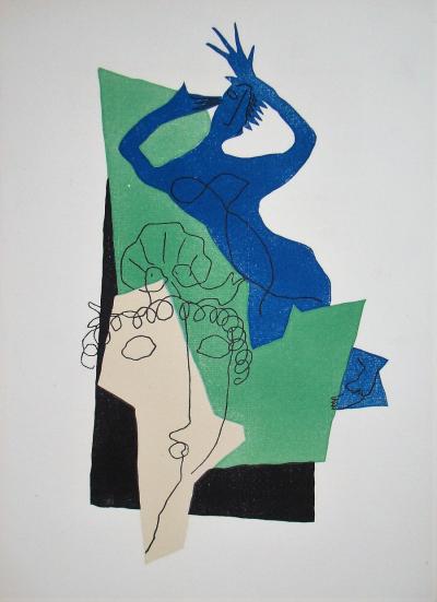 Henri LAURENS - Dialogues, 1951 - Original wood engraving 2