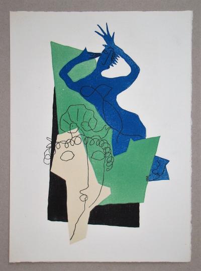 Henri LAURENS - Dialogues, 1951 - Original wood engraving 2