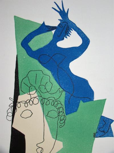 Henri LAURENS - Dialogues, 1951 - Original wood engraving 2