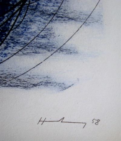 Hans HARTUNG (d’après) - Pastel P.1958-91, 1961 - Lithographie offset signée 2
