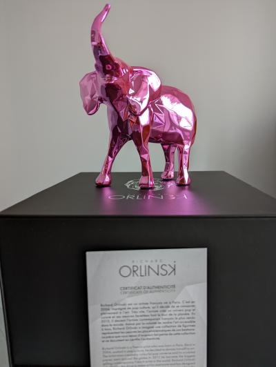 Richard ORLINSKI - Elephant Spirit (Pink Edition) - Sculpture 2
