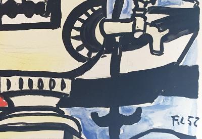 Fernand LÉGER (d’après) - Le Samovar, 1959 - Pochoir lithographie 2