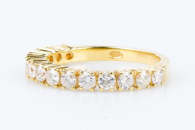 Bague diamant en or jaune 18 carats 2
