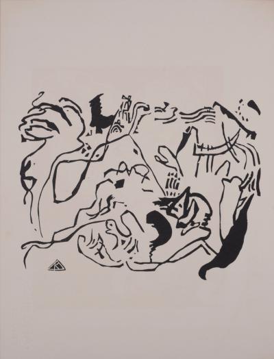 Vassily KANDINSKY - Jour du Jugement, ch. 1975 - Gravure sur bois originale 2
