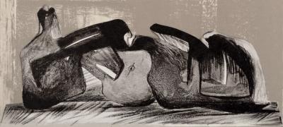 Henry MOORE - Reclining Figure Interior Setting I, 1977 - Lithograph 2