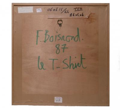 François BOISROND - le T-shirt, 1987 - Acrylique sur carton marouflé sur panneau 2