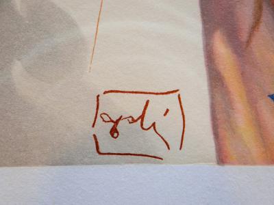 Salvador DALI - Apparition du christ, Gravure sur bois 2