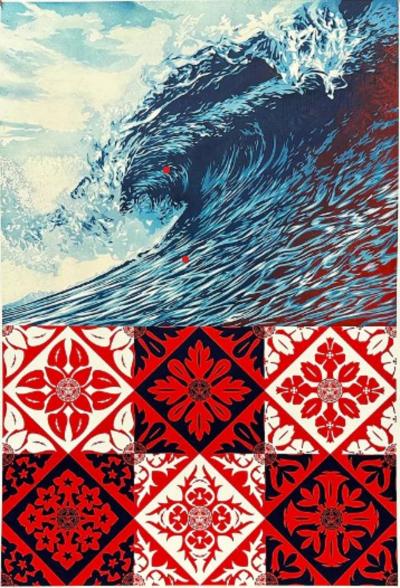 Shepard FAIREY (Obey) - Wave of Distress - Impression offset signée 2