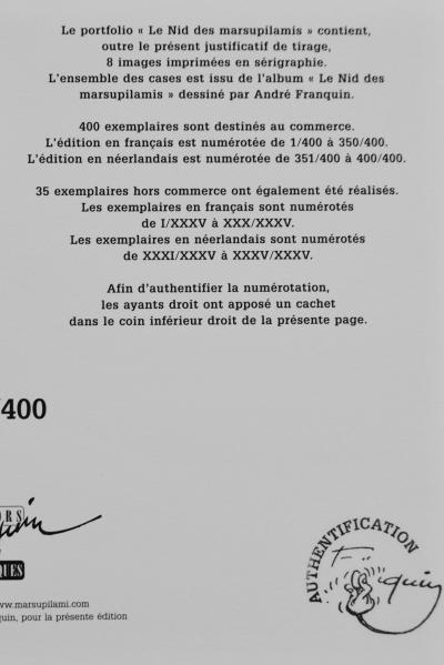 Franquin - portfolio - le nid des marsupilamis - 2003 - 8 sérigraphies 2
