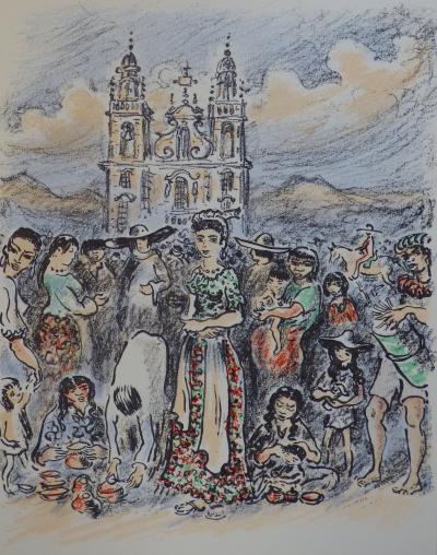 André HAMBOURG - Chine, 1980 - Lithographie originale 2