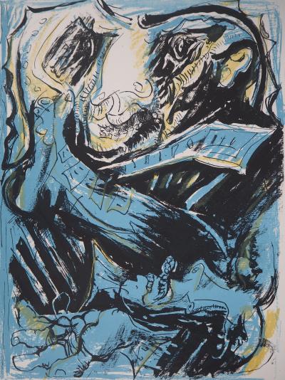 Edouard PIGNON - Amoureux : Sérénade à la Guitare - Lithographie originale, signée au crayon 2