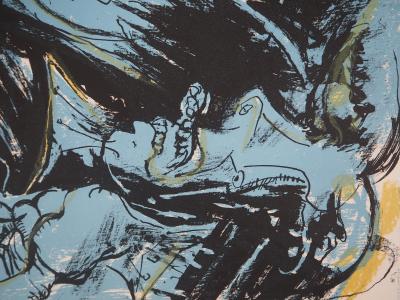 Edouard PIGNON - Amoureux : Sérénade à la Guitare - Lithographie originale, signée au crayon 2