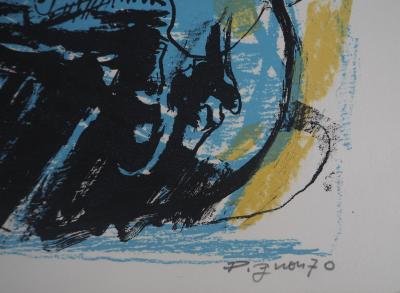 Edouard PIGNON - Amoureux : Sérénade à la Guitare - Lithographie originale, signée au crayon 2