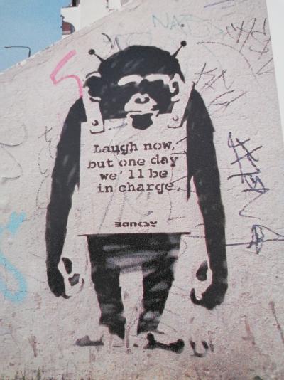 Steve Lazarides Banksy - Ape Rule (Laugh Now), 2000 - Photo numérotée et signée 2