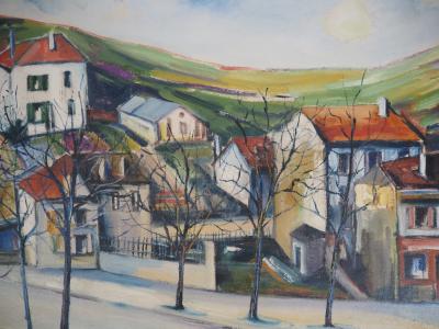 Elisée Maclet - Près de Paris, Les Faubourgs de Noisy - Huile sur toile Signée 2