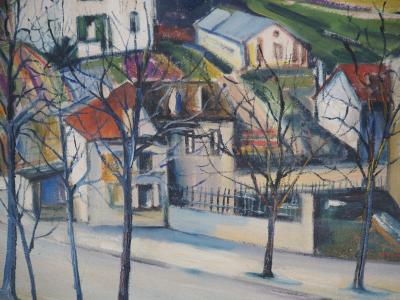 Elisée Maclet - Près de Paris, Les Faubourgs de Noisy - Huile sur toile Signée 2