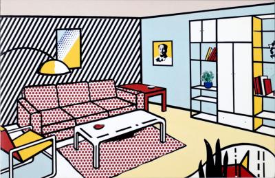 Roy LICHTENSTEIN - Tasse et Soucoupe II & Lampes Rouges, c. 1977 - Ensemble de 2 éphémères (impression offset et lithographie offset) 2