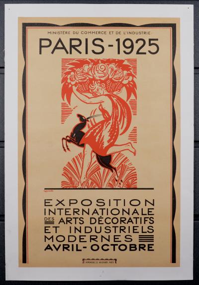 Robert BONFILS - Exposition Internationale des Arts Décoratifs et industriels modernes - Original poster Lithograph 2