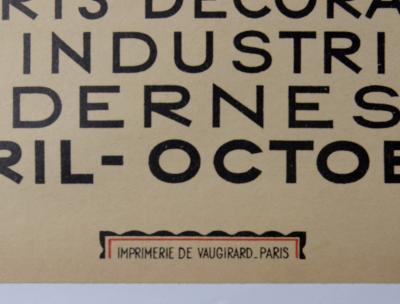 Robert BONFILS - Exposition Internationale des Arts Décoratifs et industriels modernes - Original poster Lithograph 2