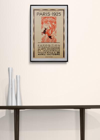 Robert BONFILS - Exposition Internationale des Arts Décoratifs et industriels modernes - Original poster Lithograph 2