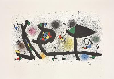 Joan Mirò - Sculture, 1974 - Litografia originale firmata in lastra