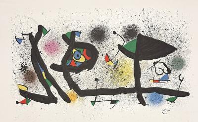 Joan MIRO - Sculptures, 1974 - Lithographie originale signée dans la planche 2