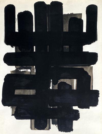 Pierre Soulages - Lithographie N°3, 1957 - Lithographie originale 2