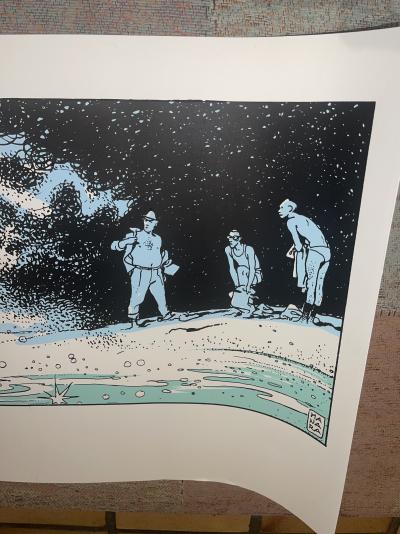 Milo MANARA - Sirène dans les flots - Sérigraphie 2