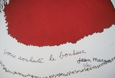 Jean MARAIS - Père Noël - Lithographie en couleurs Signée 2