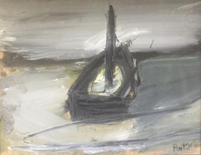 Alexander RUTSCH - Bateau - Huile sur papier signée 2