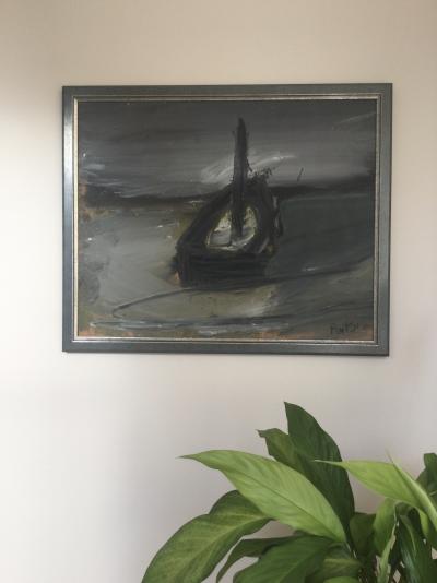 Alexander RUTSCH - Bateau - Huile sur papier signée 2