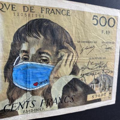 Cisco - Weiji, 2024 - Acrylique sur billet 2