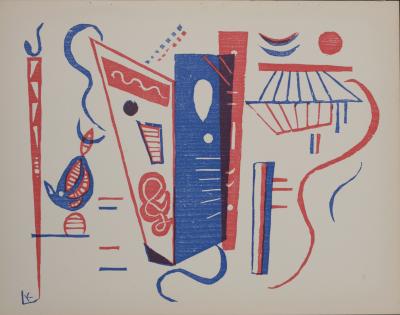Wassily KANDINSKY - Composition, 1939 (first edition) - Scarce Original Woodcut print 2