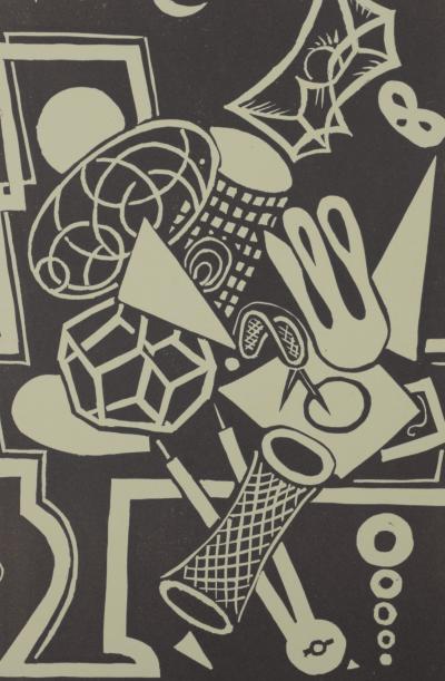 J.W POWER - L’homme calculateur, 1939 (first edition) - Scarce Linocut 2