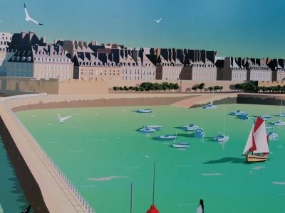 Bretagne, Saint-Malo, jetée le Mole des Noires - Affiche 2