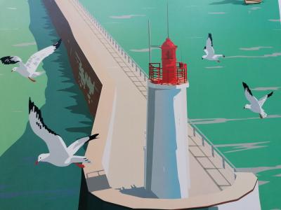 Bretagne, Saint-Malo, jetée du Mole des Noires - Affiche 2