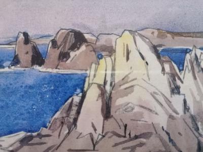 Mathurin Meheut, d’après (1882 - 1958)  - Ouessant, côte nord-ouest - Affiche 2