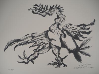 Ossip ZADKINE : Mythologie Hercule et l’oiseau du lac Stymphale - Lithographie originale signée 2