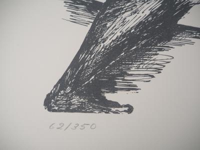 Ossip ZADKINE : Mythologie Hercule et la biche de Cérynie - Lithographie originale signée 2