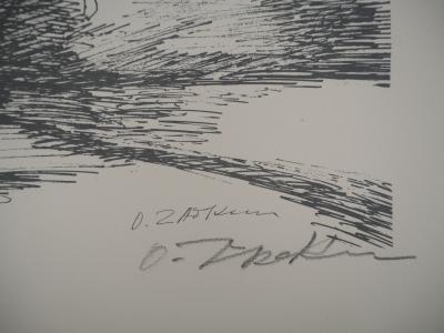 Ossip ZADKINE: Herkules im Kampf gegen die Hydra von Lerna - Signierte Originallithographie 2