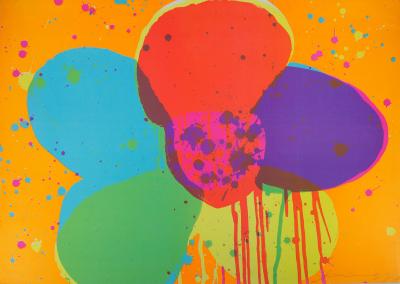 Walasse Ting - Flower Power - Original lithograph, Signed 2