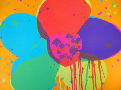 Walasse Ting - Flower Power - Original lithograph, Signed 2